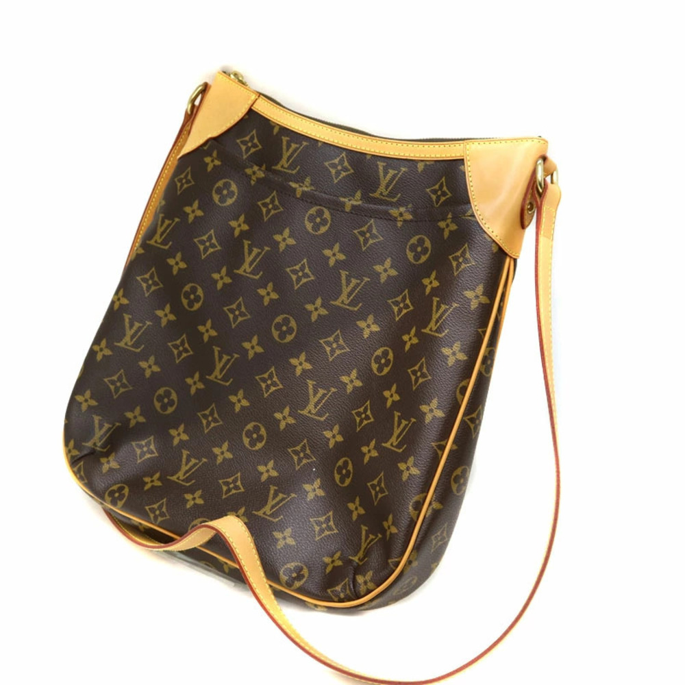 LOUIS VUITTON Odeon Bag Monogram Canvas Brown Shoulder LV